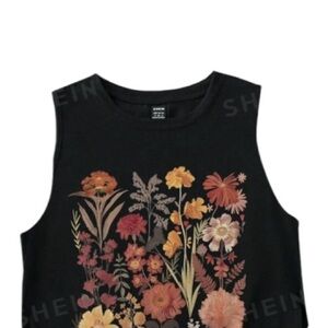 Floral Tan Top. Women’s Plus Size